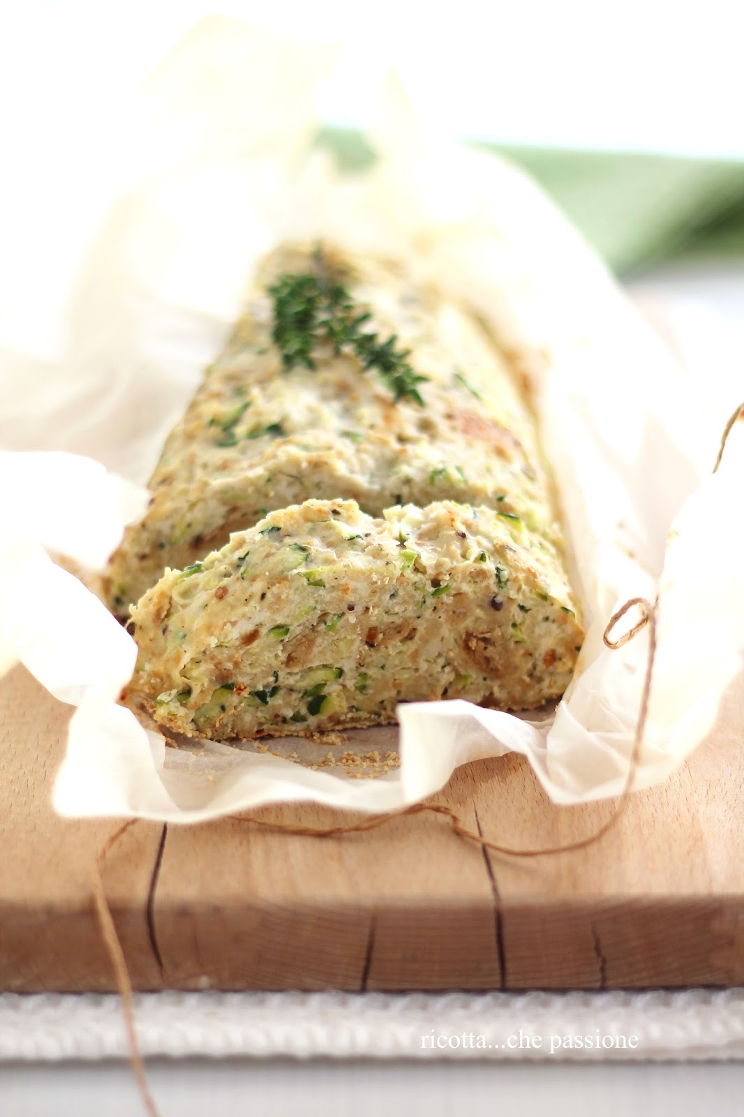 polpettone di pollo, pane e zucchine