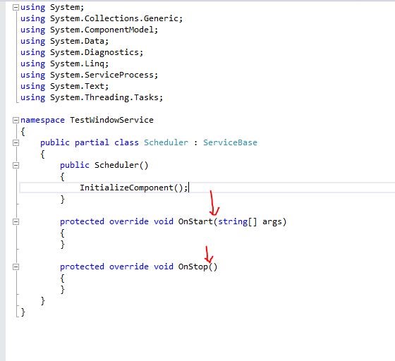 Dot Net Knowledge Develop and Install a Windows Service using C