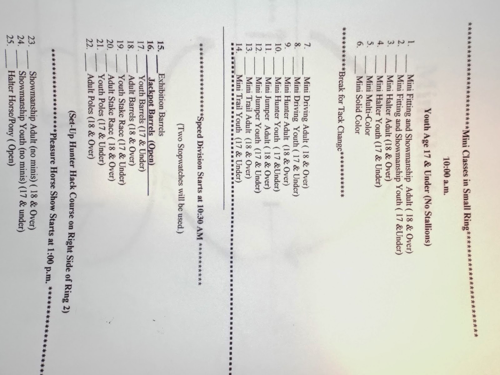 Hosting a Benefit Horse Show