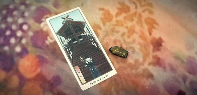 Japan Mythic Tarot- 9 of Wands Japan Mythic Tarot- 9 of Wands