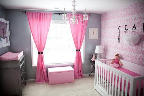 First came love, then came marriage, now...: Pink & Grey Nursery