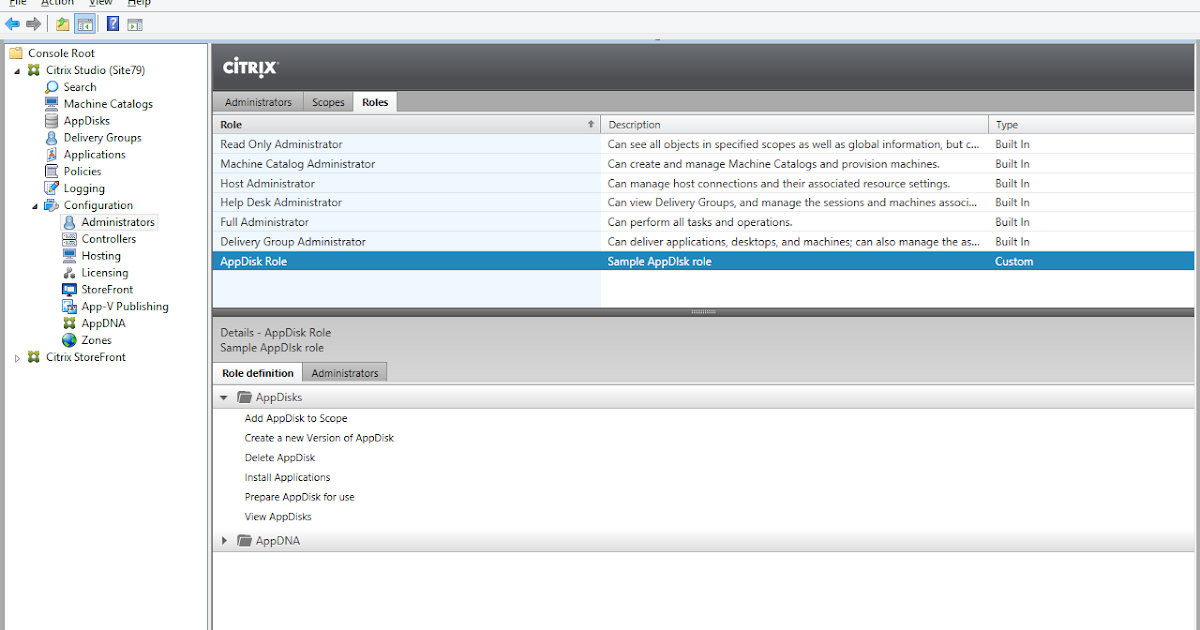 Citrix XenDesktop administrator report missing information