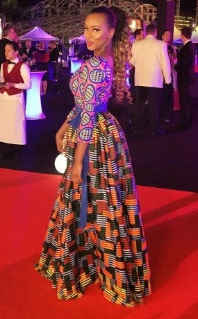 b Check out DJ Cuppy's outfit to the Oil Barons Charity Ball in Dubai
