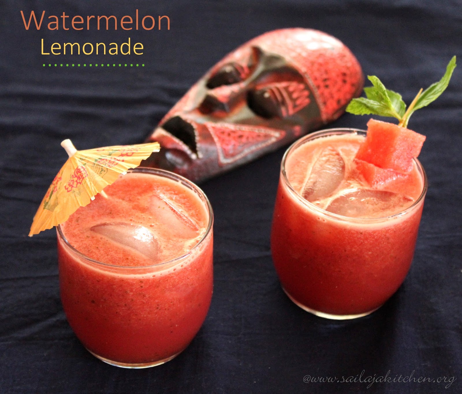 Sailaja Kitchen...A site for all food lovers! Watermelon Lemonade
