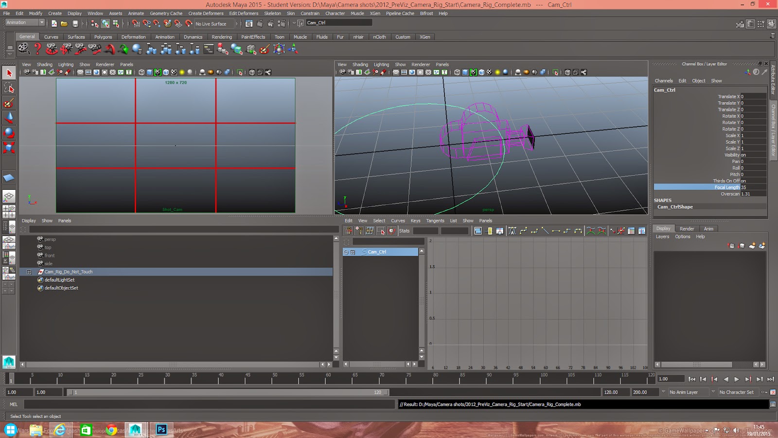 Emma Morley Maya Tutorial Creating a camera rig