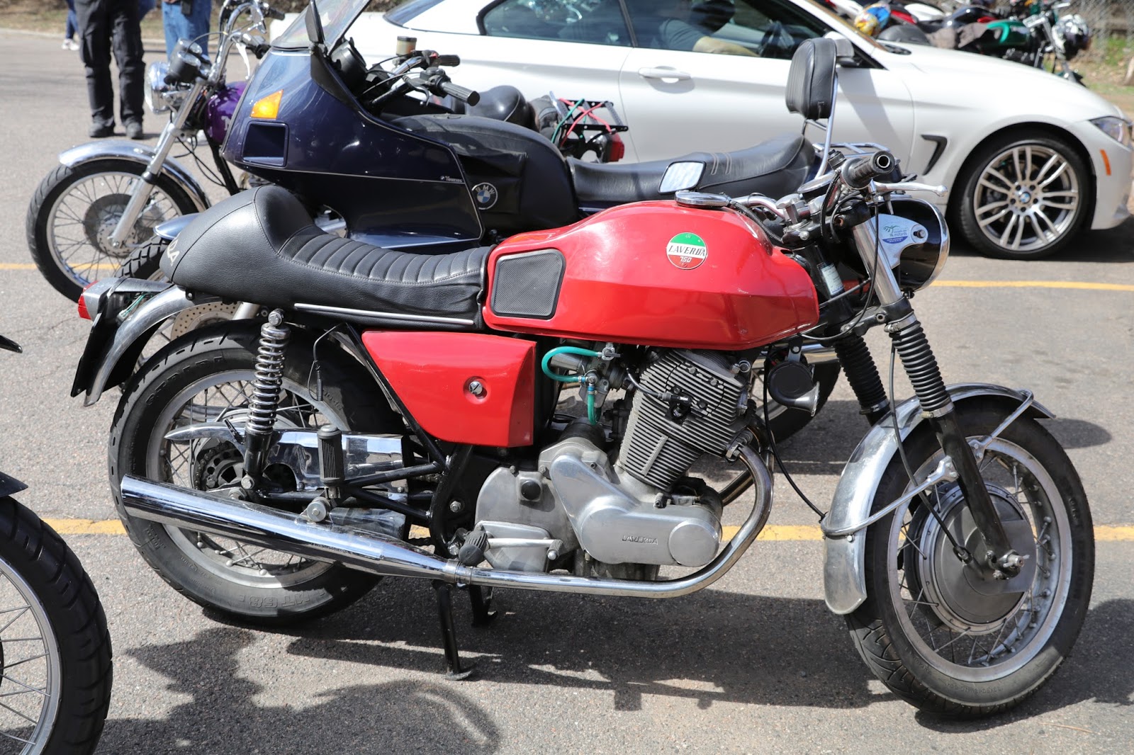 OldMotoDude Laverda 750 Twin parked at the 2018 Classic