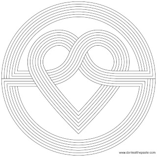 Heart Knot to color