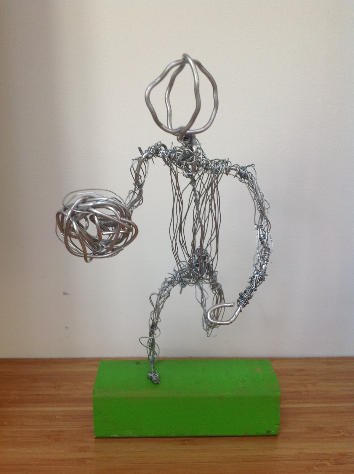 Avani Bahl's Art Blog Olympic Basketball Player Wire Project