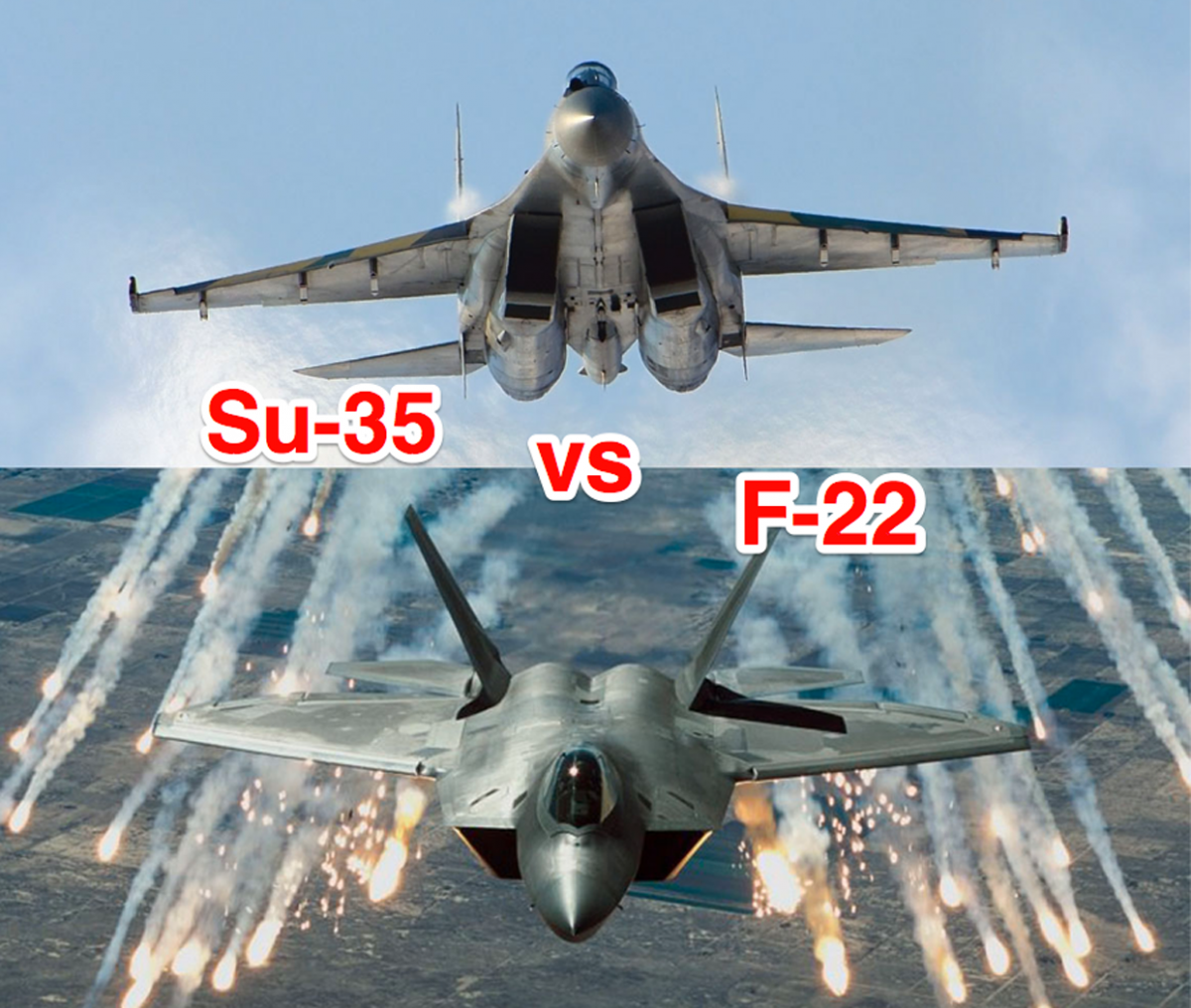 SU- 35 VS F-22