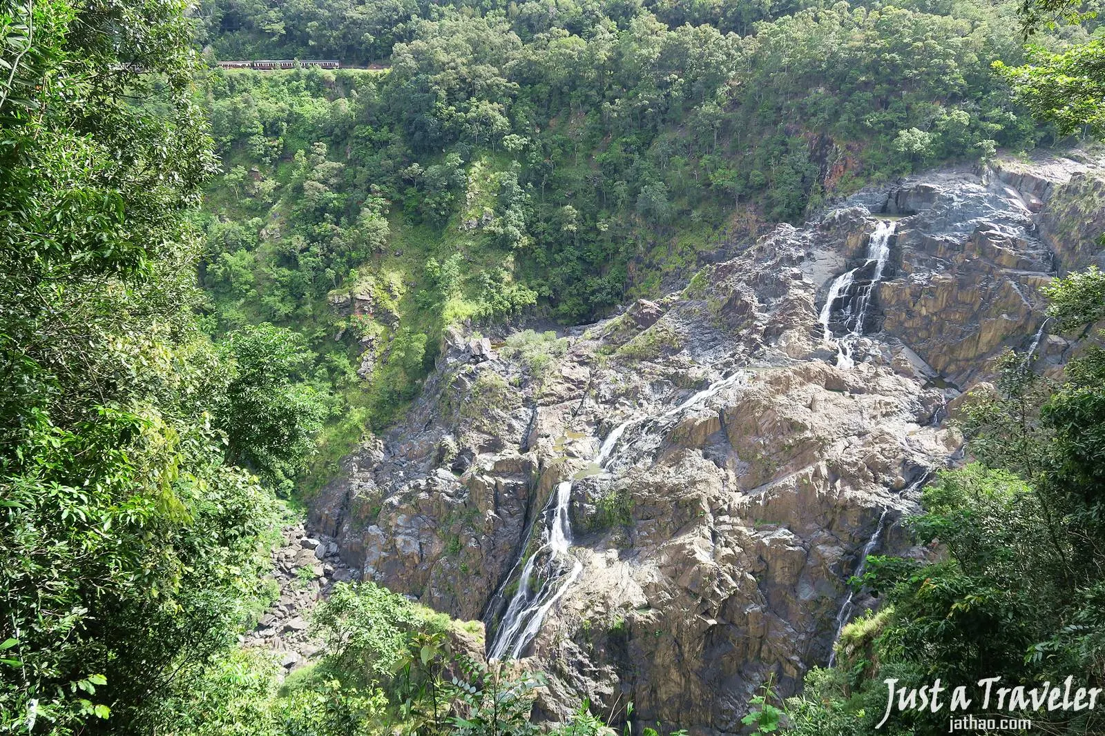 凱恩斯-庫蘭達-景點-巴倫瀑布-Barron-Falls-庫蘭達觀光纜車-自由行-旅遊-澳洲-Cairns-Kuranda-Skyrail-Rainforest-Cableway-Travel-Tourist-Attraction-Australia