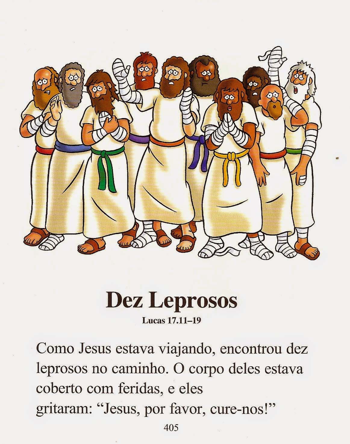 Histórias da Sementinha Os dez leprosos