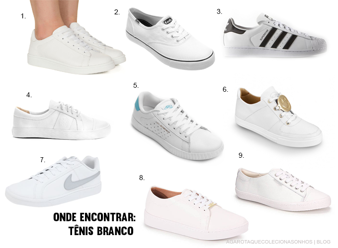 tenis branco do momento