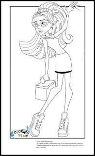 monster high scaris ghoulia yelps coloring pages