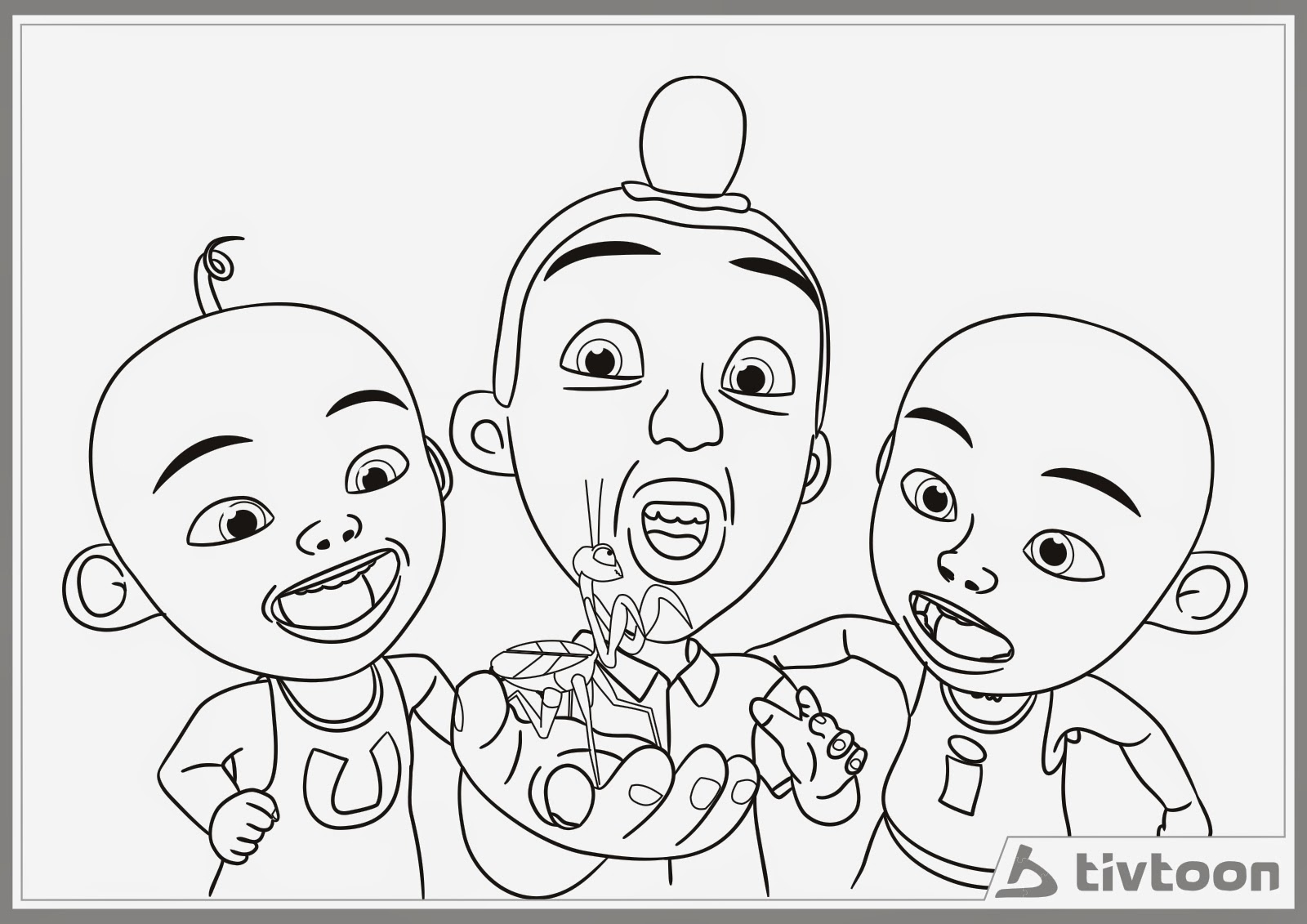 Ayo Mewarnai Upin Ipin  Mewarnai Gambar, Cerita Anak 