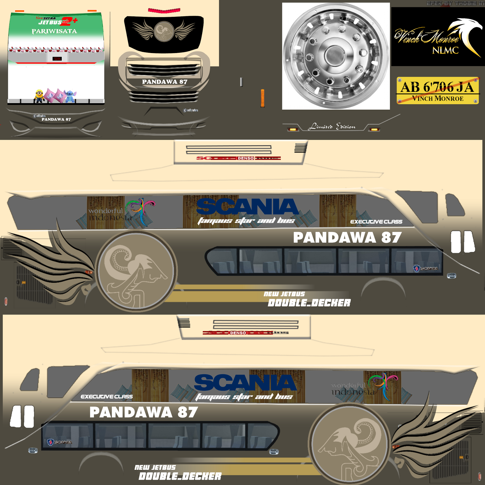 35+ Terbaik Untuk Stiker Bus Simulator Haryanto Ban Dobel Sticker Fans
