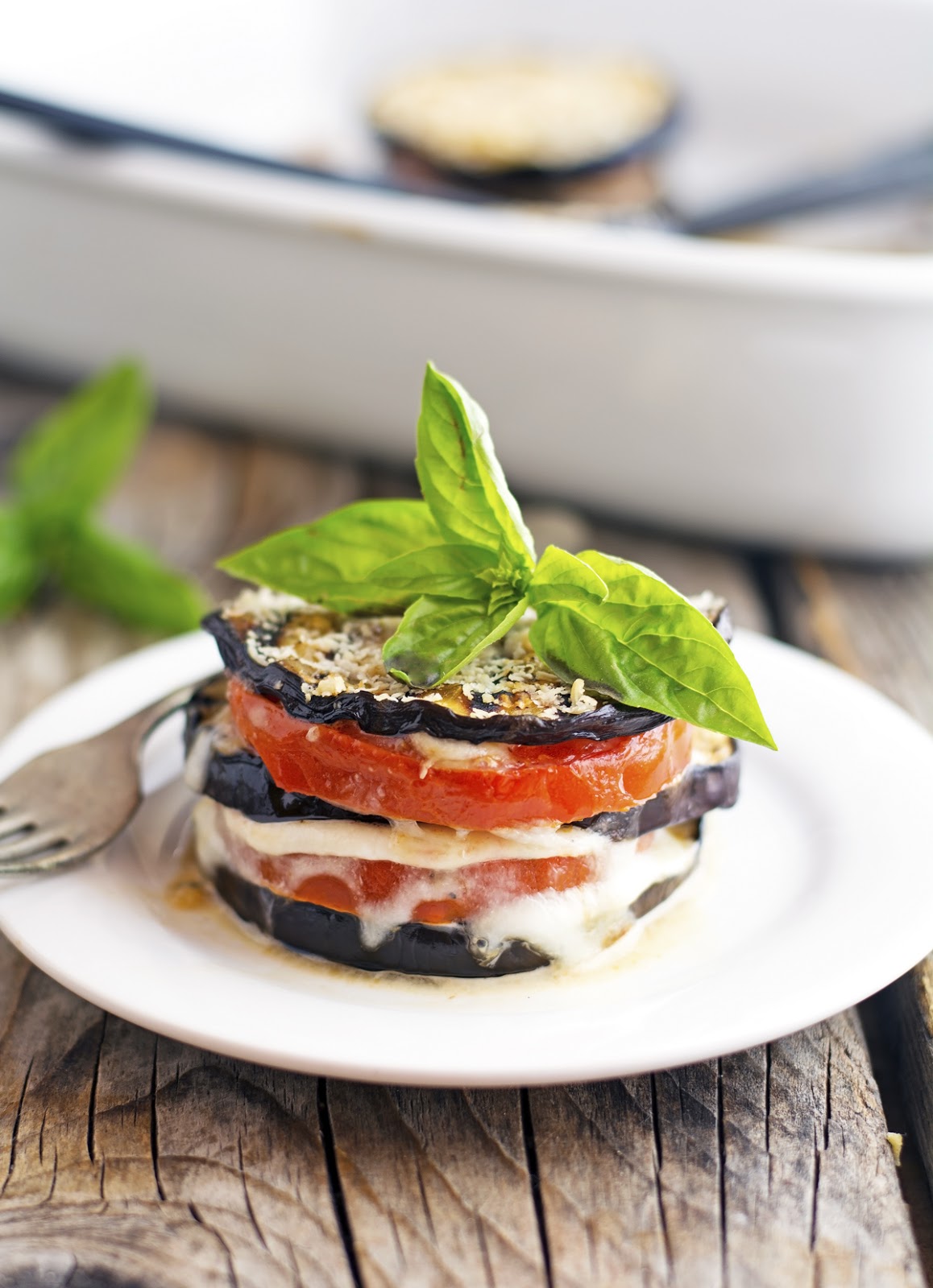 The Iron You Summer Eggplant Parmesan Stacks
