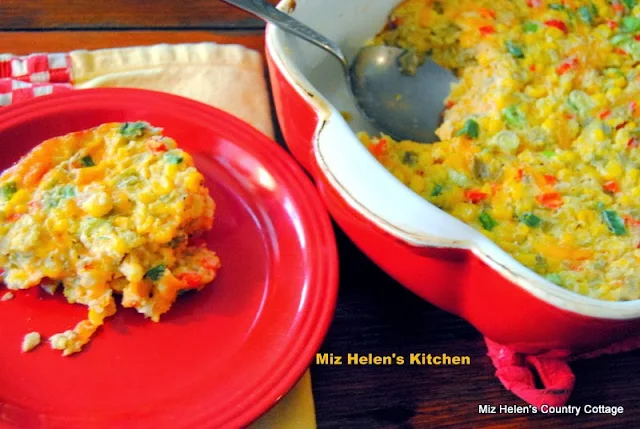 Corn and Green Chili's Casserole at Miz Helen's Country Cottage
