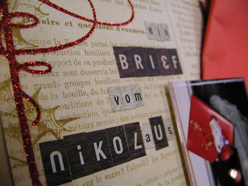 Steffies Hexenhaus: Layout - Ein Brief vom Nikolaus