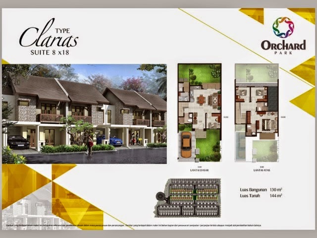 Tipe Clarias 8x18 m2 Cluster Durio Orchard Park Batam
