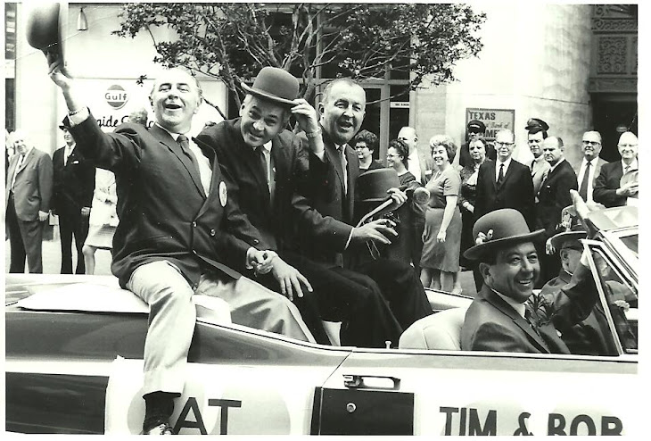 Tim Nolan, City Councilman Johnny Goyen and Bob Byron (in the back seat)