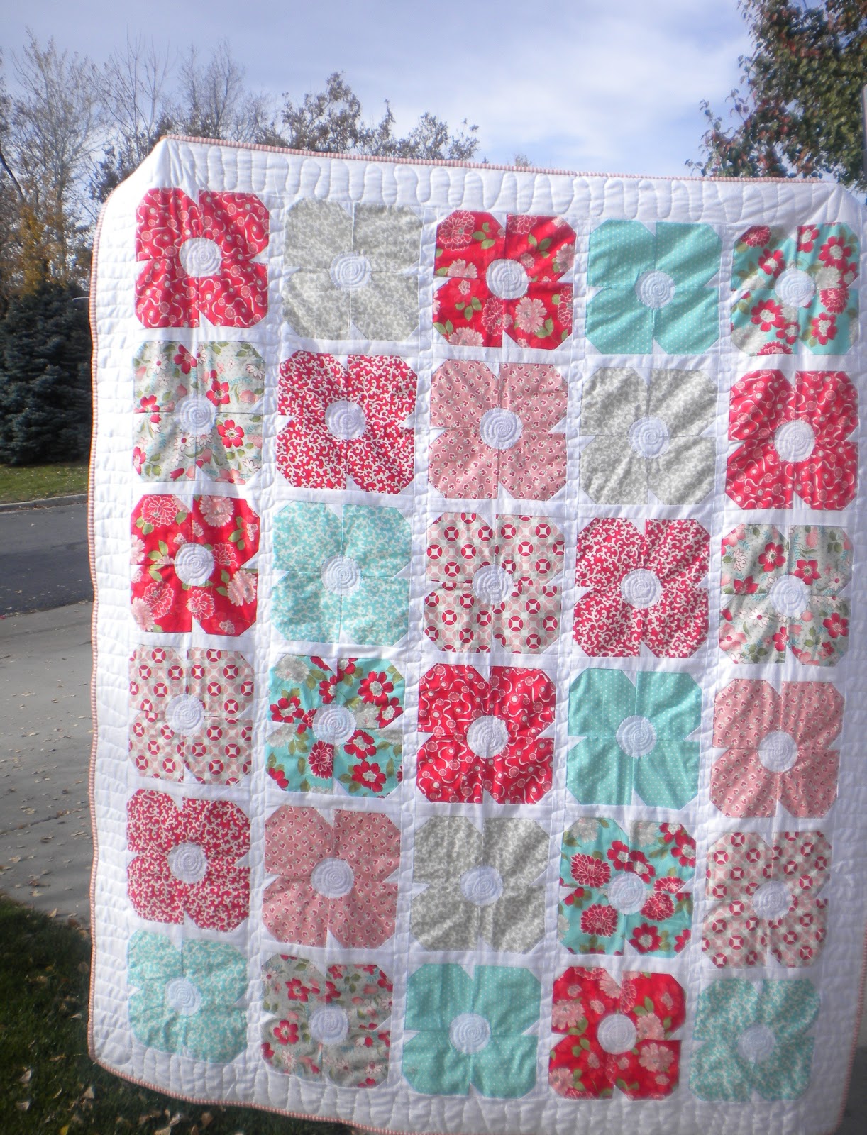 Quackadoodle Quilt Vintage Modern 1