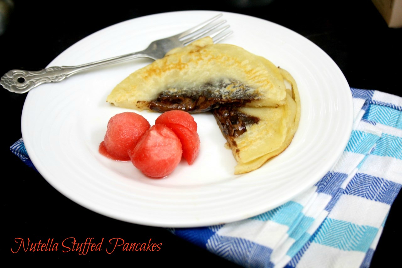 Nutella Stuffed Pancakes How To Make Stuffed Nutella Pancake
