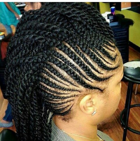 10 Gorgeous Side Ghana Braids See Beautiful Pictures
