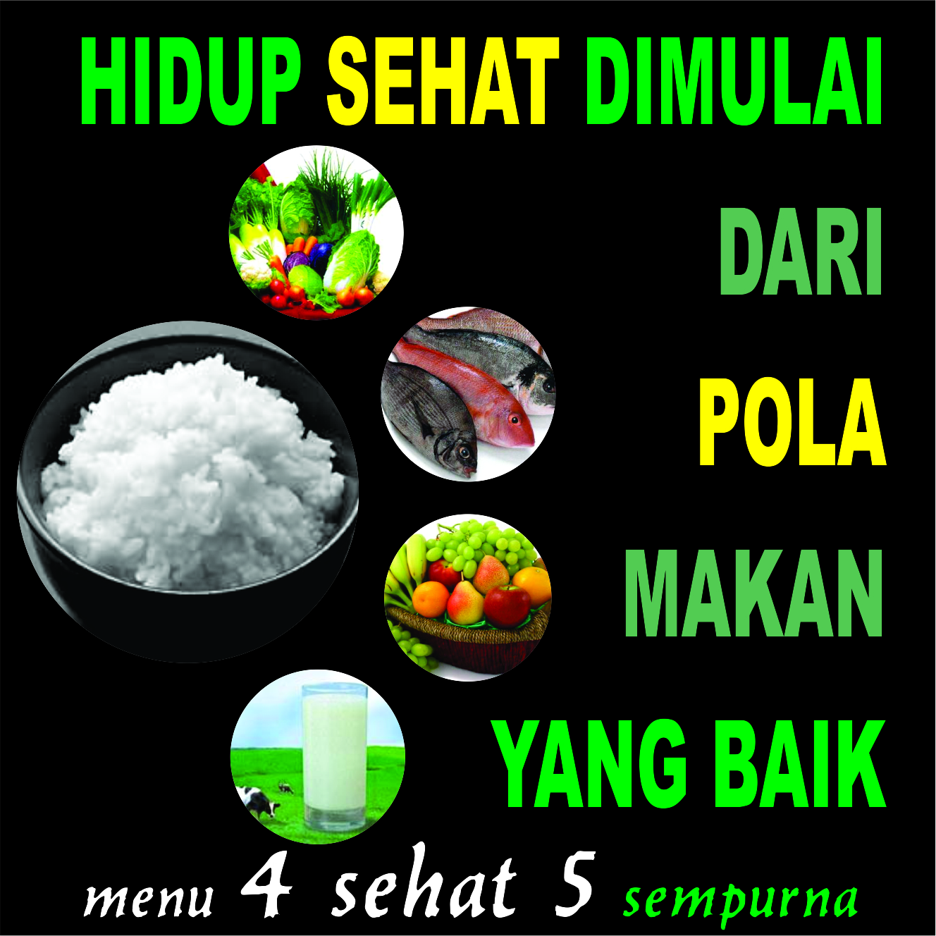 Poster Empat Sehat Lima Sempurna ONSAVE