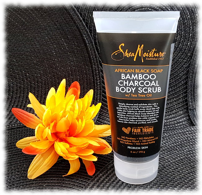 shea moisture bamboo charcoal body scrub