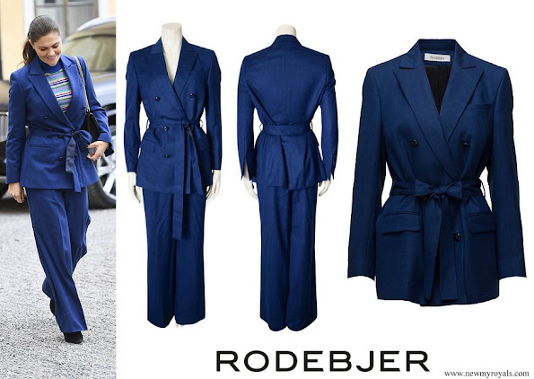 Crown Princess Victoria wore Rodebjer Zoe blazer and darcel trousers