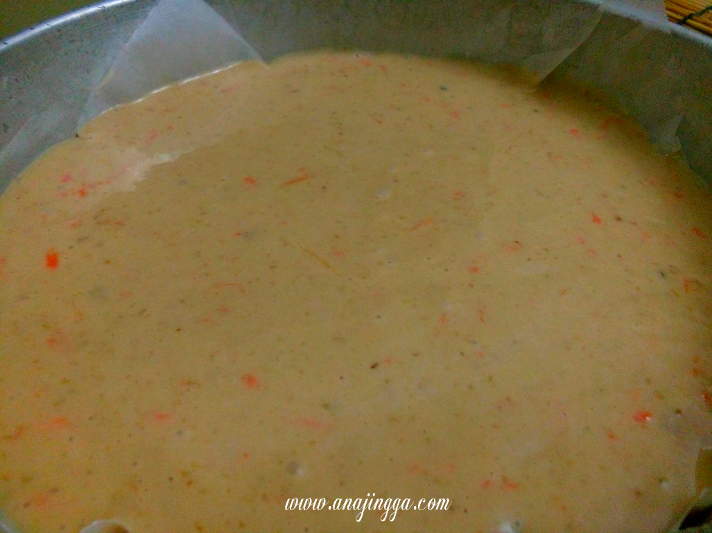 Kek Carrot Walnut Dengan Topping Cream Cheese Mudah Anajingga