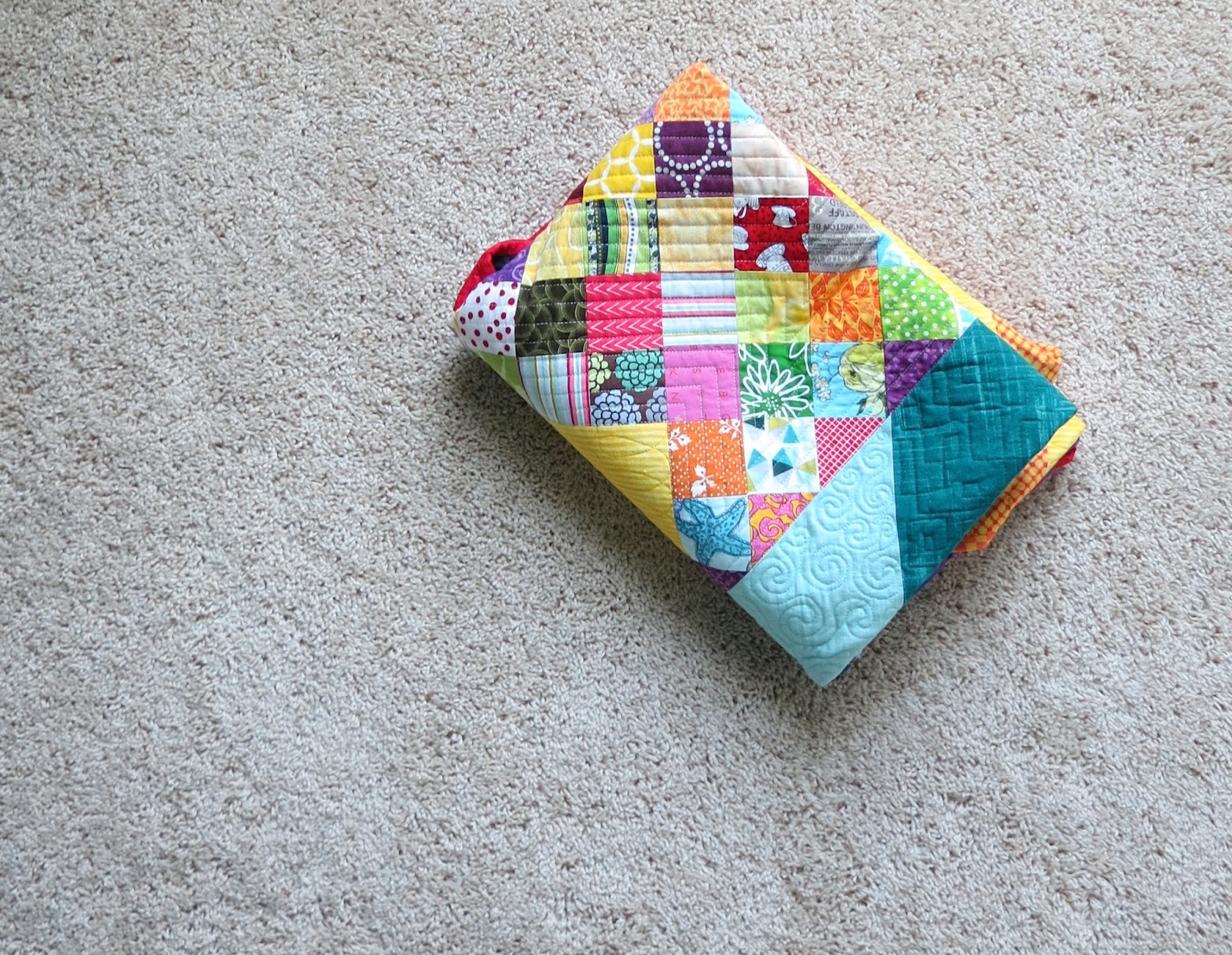 Flourishing Palms Quilt Folding