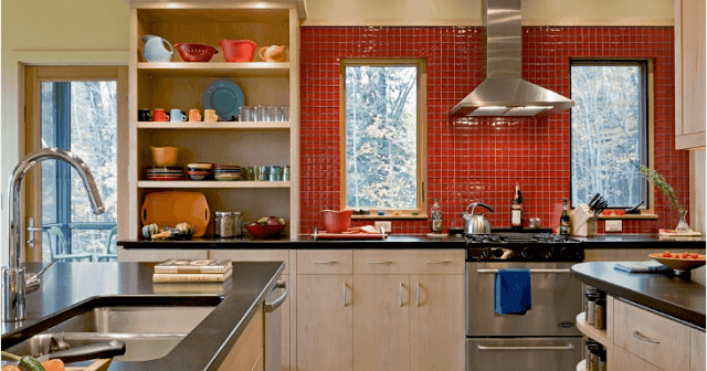 Cocinas con paredes color naranja - Colores en Casa