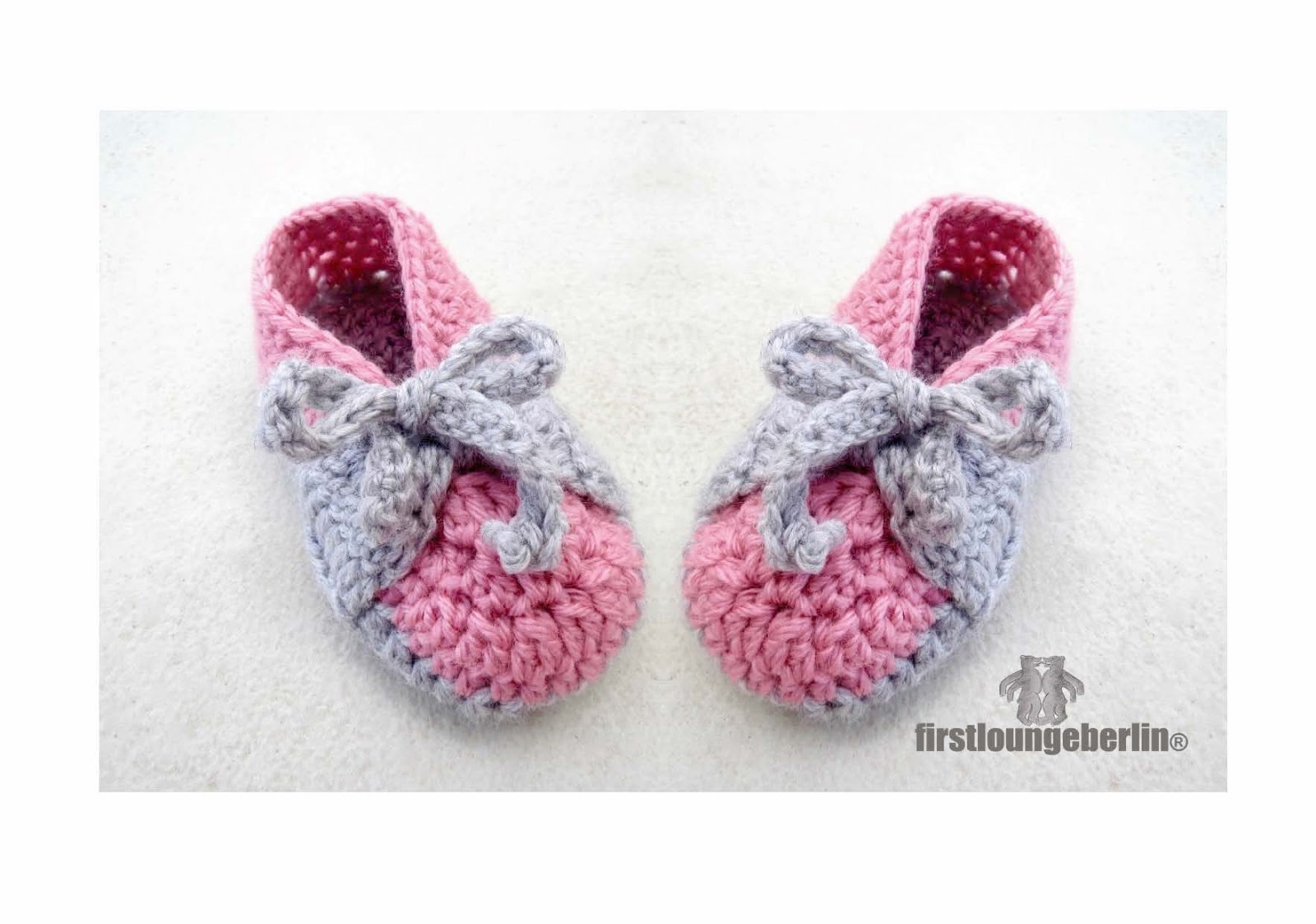Babyschuhe Häkeln Anleitung Kostenlos Zum Ausdrucken first lounge berlin: Babyschuhe mit Schleife häkeln - kostenlose