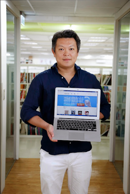 Lotus‧F株式會社執行長宮本隆行推出AppTrader,讓無法經營下去的App有二次利用的機會。080414。侯俊偉攝影。.jpg enter image description here