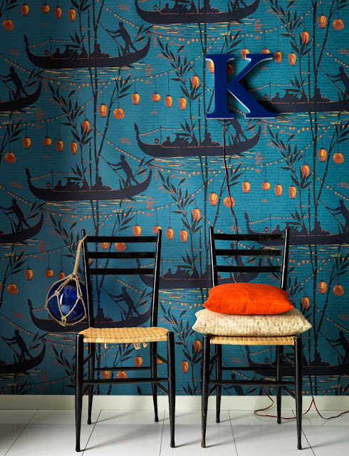 Fiorito Interior Design: Gondola Wallpaper by Cole & Son