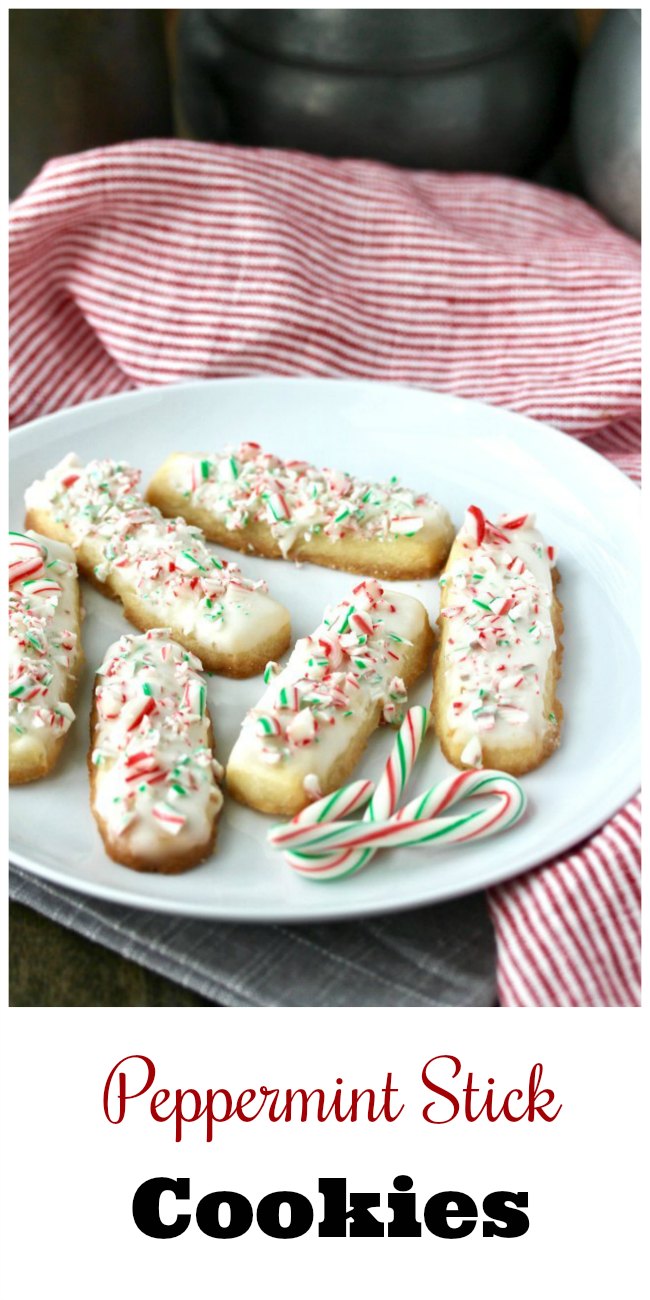 Peppermint Stick Cookies with peppermint candies