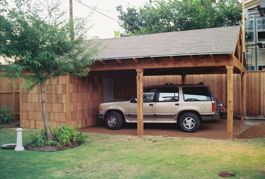 Decor Front Yard: Wood Carports Are Wonderful Addition Your Front Yard