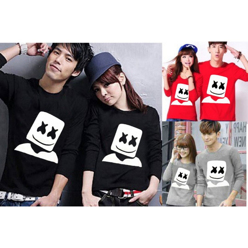 Jual Online LP Marshmello Head Couple Murah di Jakarta Bahan Combed Terbaru Jual Online LP Marshmello Head Couple Murah di Jakarta Bahan Combed Terbaru