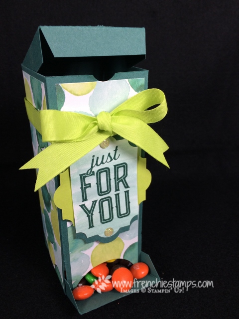Frenchie live, 3-D, Video, M & M Dispenser, Merry Little Label, Merry little Christmas designer paper, Naturally Eclectic Designer Paper,