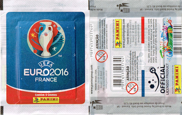 Dutch Version 10 Tüten Packets Display Panini *UEFA Euro 2016 Frankreich* 