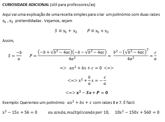 Equação do Segundo Grau Simplificada 