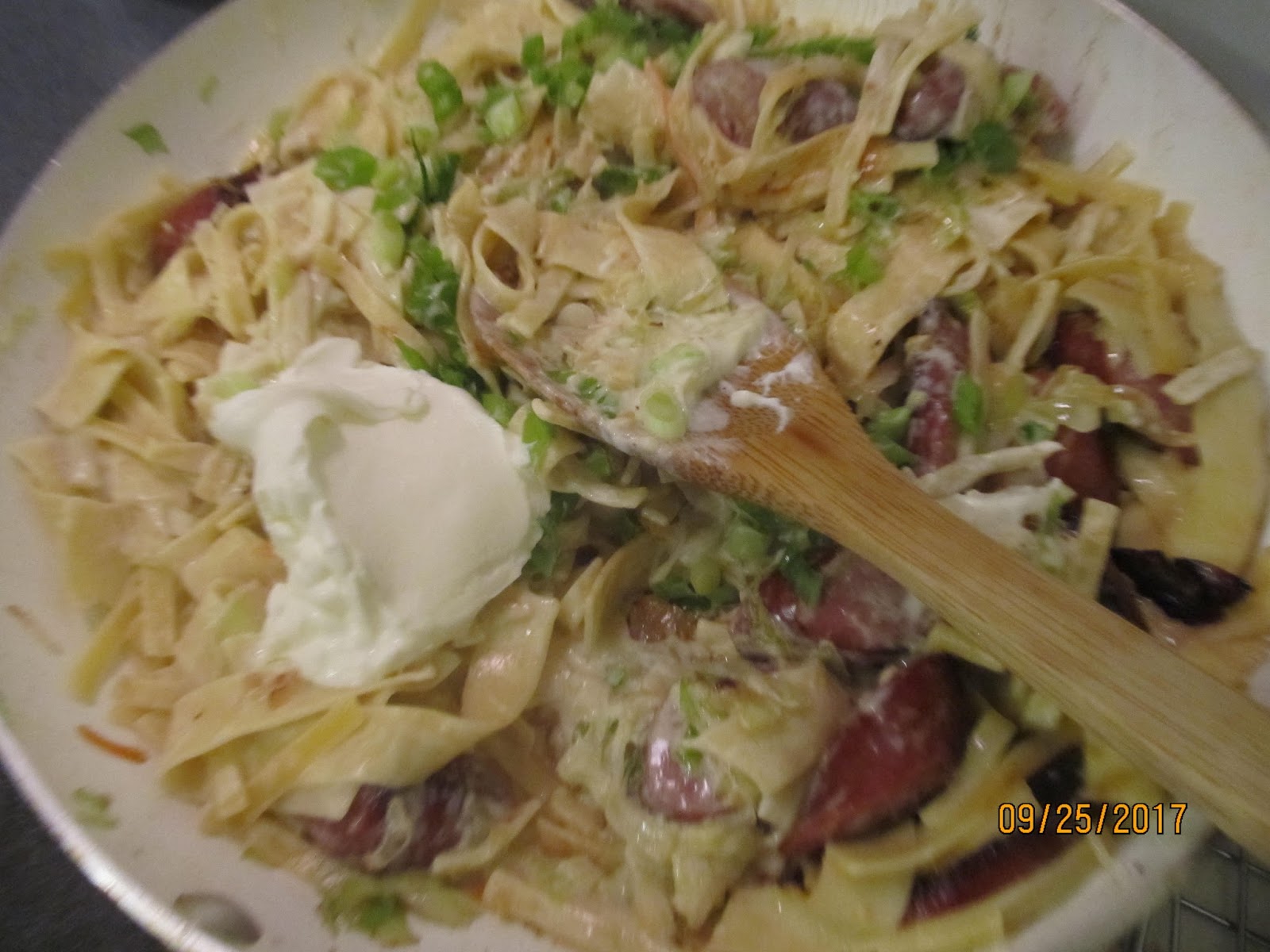 Kluski Kielbasa Cabbage