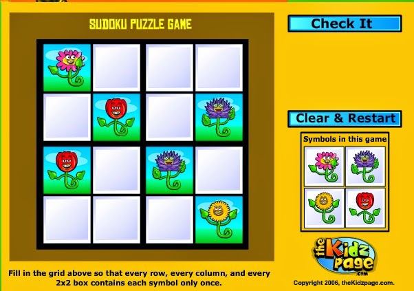 Easter Sodoku Online Puzzle