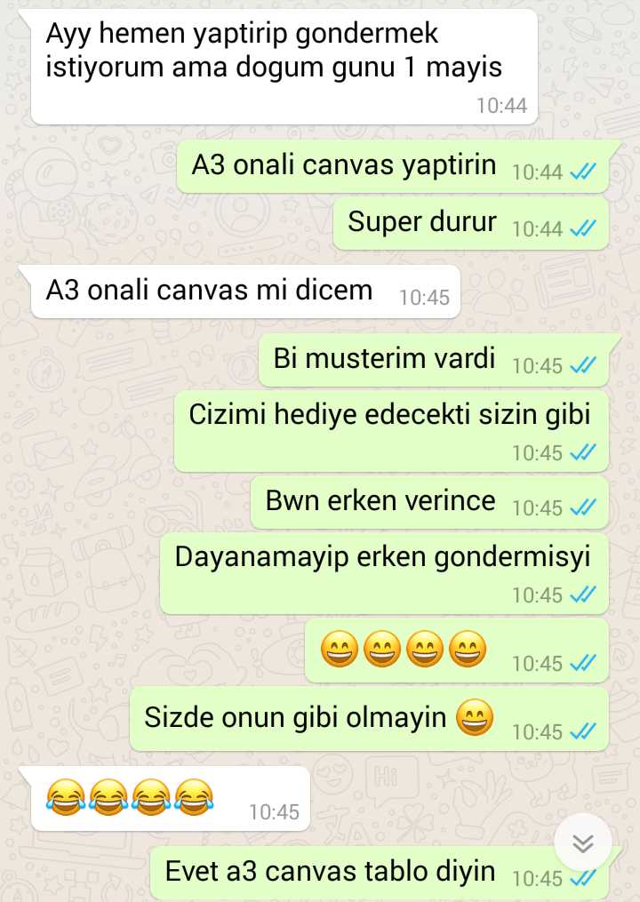 Müşterimin Mutluluğu :)