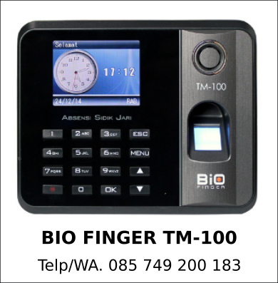 Distributor Bio Finger TM-100 Murah Terbaik Distributor Bio Finger TM-100 Murah Terbaik