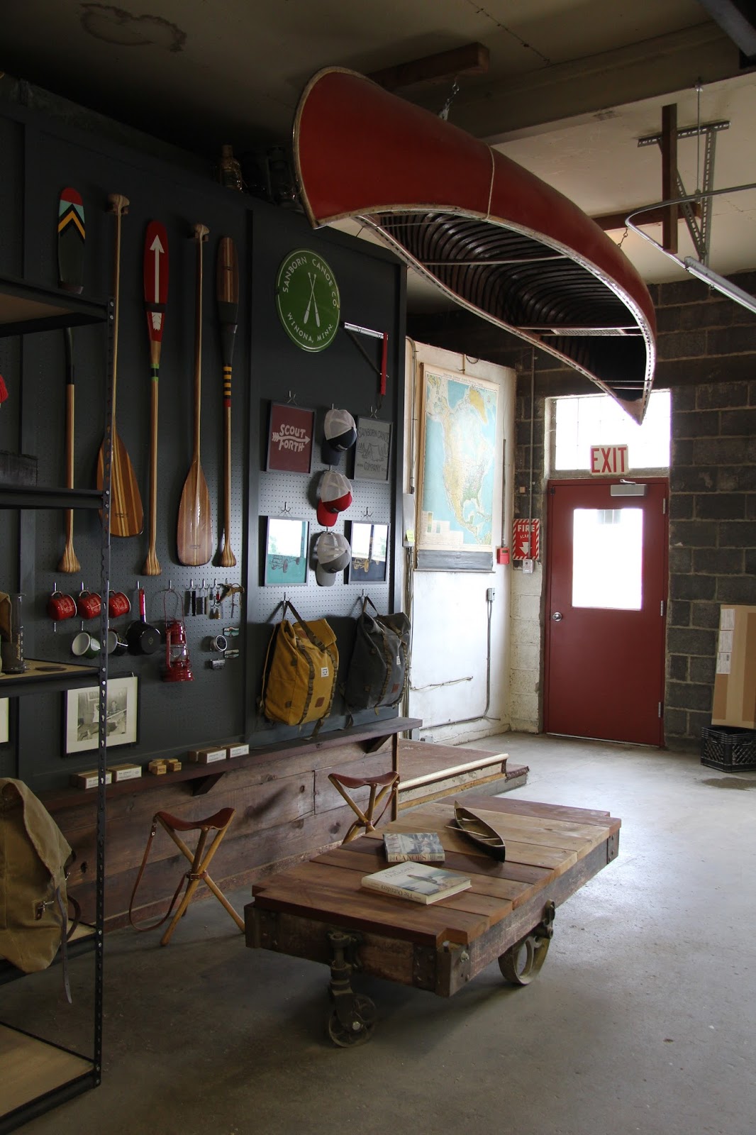 CHAD'S DRYGOODS CHAD'S VISIT TO SANBORN CANOE CO., WINONA MN.