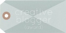 Creative Blogger Award