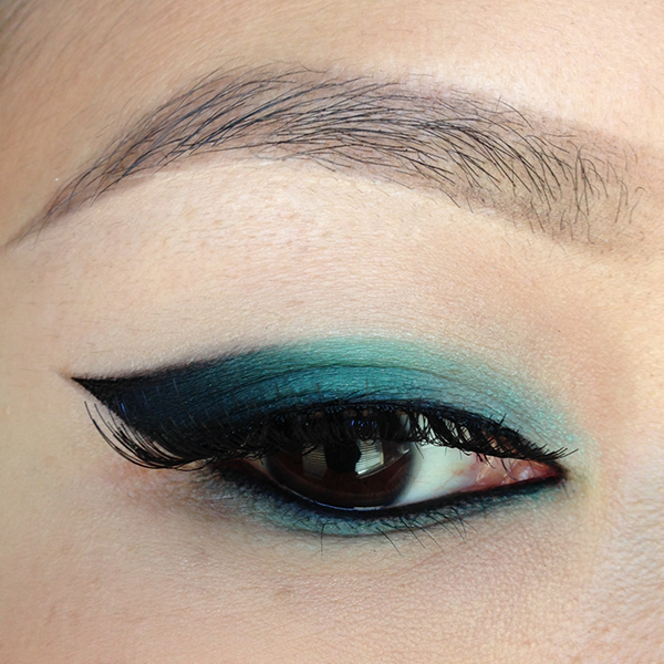Style By Cat: EOTD: Teal Ombre Cat Eye