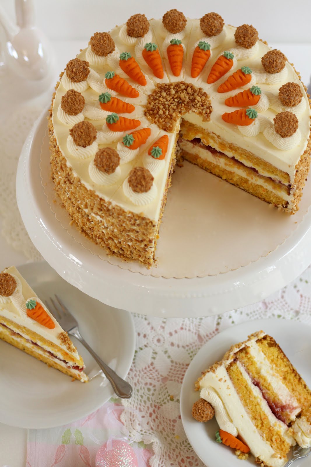 Saftige Rüblitorte mit Zitronencreme: Ostertorte | Rezept und Video | Sugarprincess Osterkooperation mit großem Gewinnspiel 2019 Saftige Rüblitorte mit Zitronencreme: Ostertorte | Rezept und Video | Sugarprincess Osterkooperation mit großem Gewinnspiel 2019